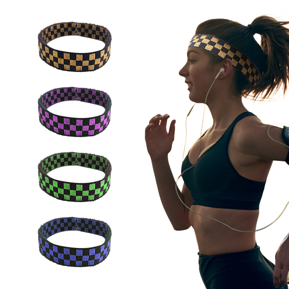 Elastic Custom cheap color logo and width cotton hair sport woman female sports headband headbands