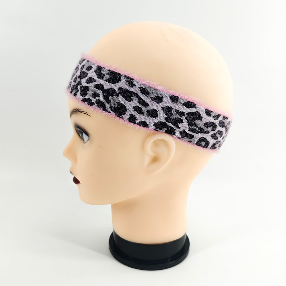 Elastic Custom color logo and width knotted knot beaded headband sports