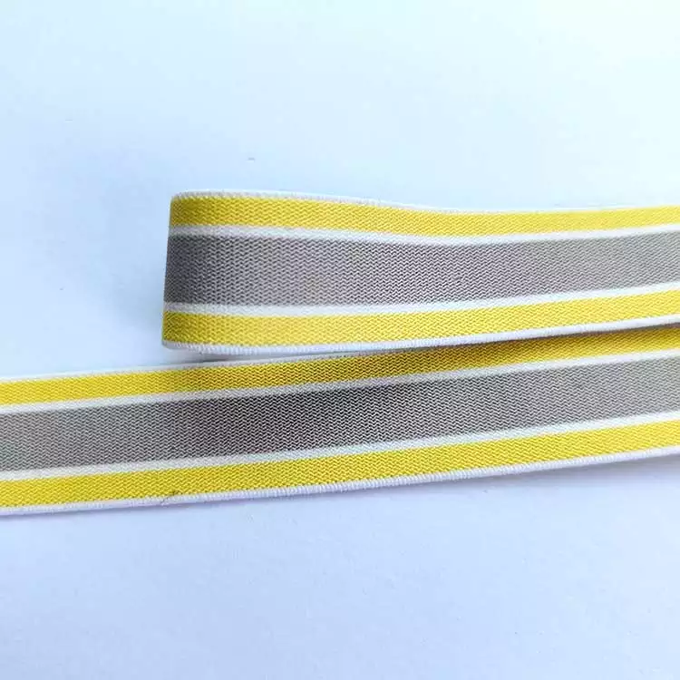 GEB235 Jacquard Elastic Webbing, Strap Elastic Web Band, Stripe Elastic Band; Hats, Garments