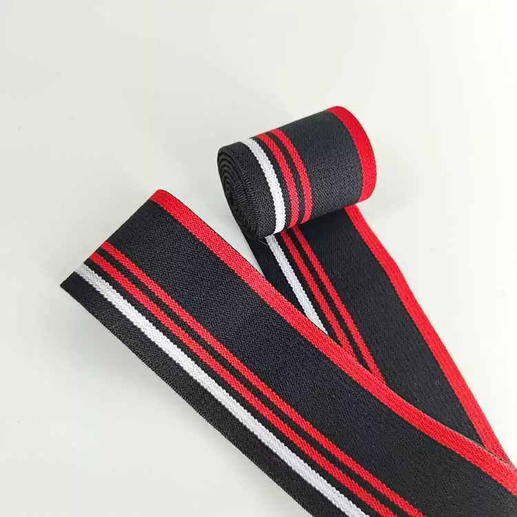 GEB065 Full Size Range Custom Hot Sale High Elasticity Elastic Band Strap Woven Waistband for Clothing