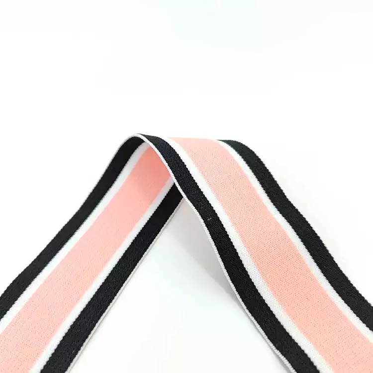 GEB218 Free Sample Elastic Polyester Strap Sustainable Pink Strap Elastic Band for Hatband