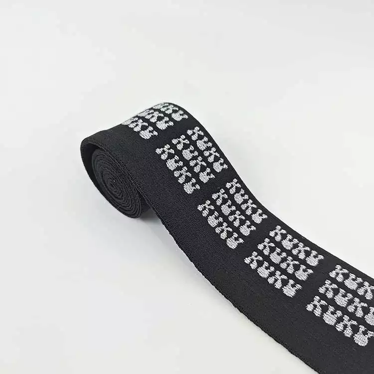 GEB158 Elastic Web Band, Jacquard Elastic Web Band, Heavy Elastic Ribbon; Garments