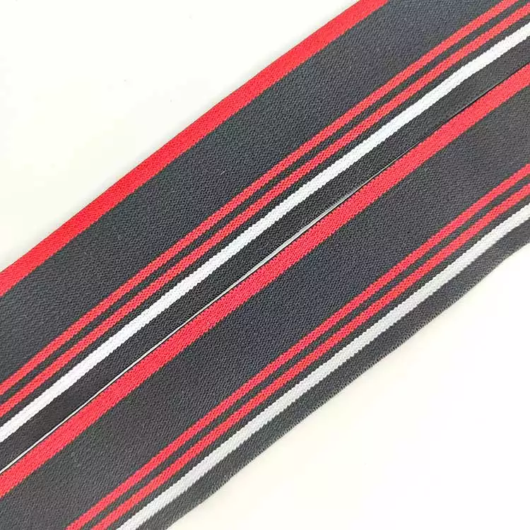 GEB065 Full Size Range Custom Hot Sale High Elasticity Elastic Band Strap Woven Waistband for Clothing