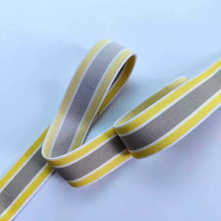 GEB235 Jacquard Elastic Webbing, Strap Elastic Web Band, Stripe Elastic Band; Hats, Garments