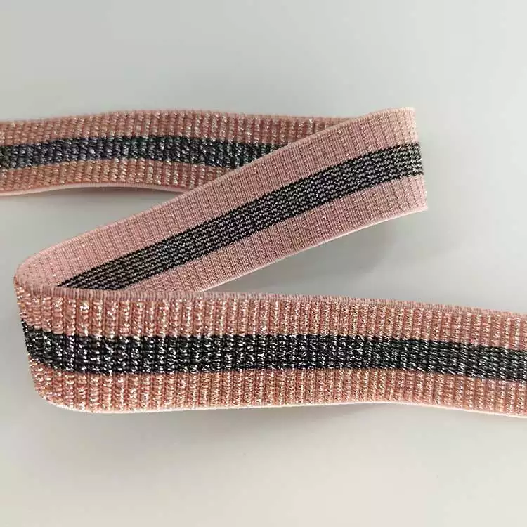 GEB097 Braided Stretch Edge Band, Elastic Knitted Ribbon, Color Elastic Braid Band; Garments