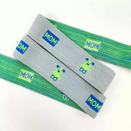 GEB229 Jacquard Elastic Band, Custom LOGO Elastic Webbing, Colorful Elastic Band; Hats, Garments