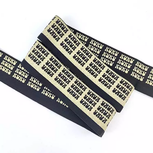 GEB156 Jacquard Elastic Bands, Decoration Elastic Webbing, Fancy Elastic Band; Hats, Garments