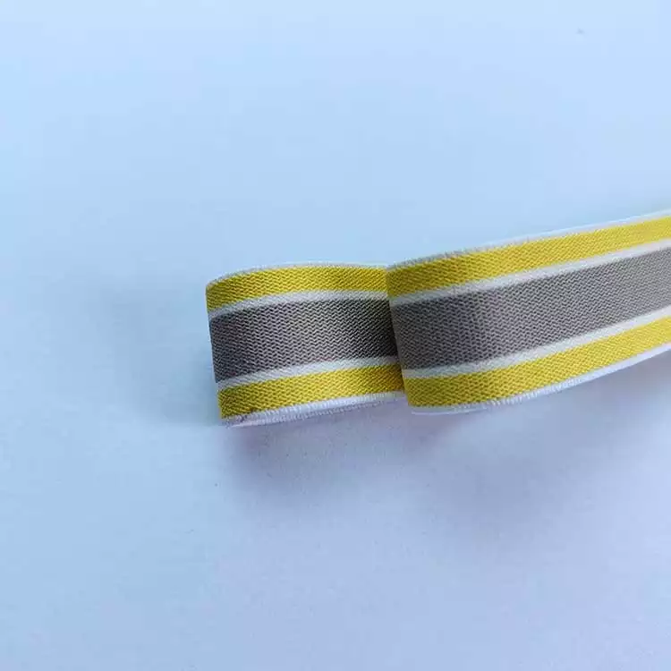 GEB235 Jacquard Elastic Webbing, Strap Elastic Web Band, Stripe Elastic Band; Hats, Garments