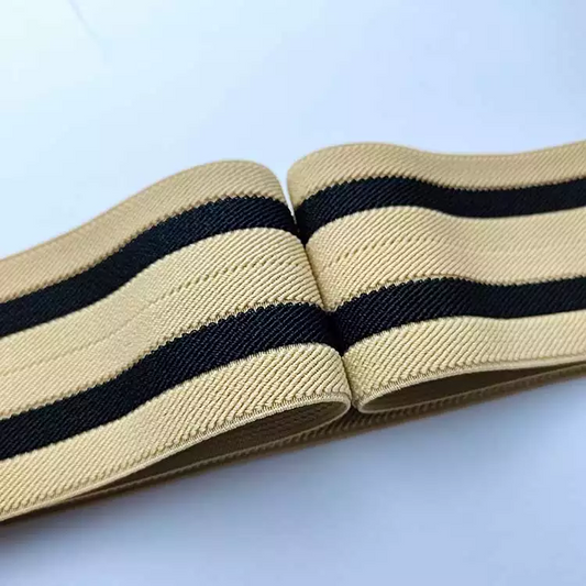 GEB074 Color Stripe Foldable Thickened High Strength Elastic Rubber Band for Gym Elastic Band Rope