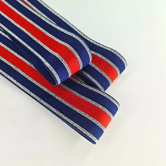 GEB167 Stripe Elastic Band, Jacquard Band, Polyester Elastic Band; Clothes