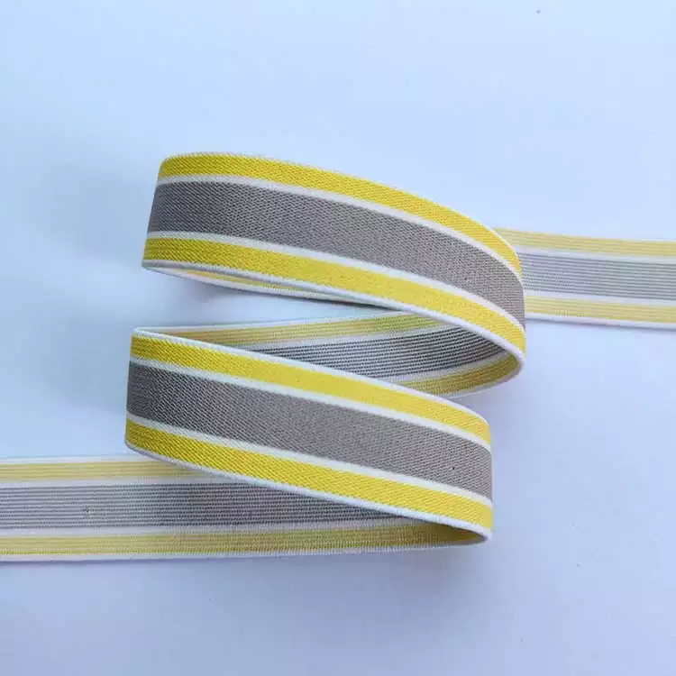 GEB235 Jacquard Elastic Webbing, Strap Elastic Web Band, Stripe Elastic Band; Hats, Garments