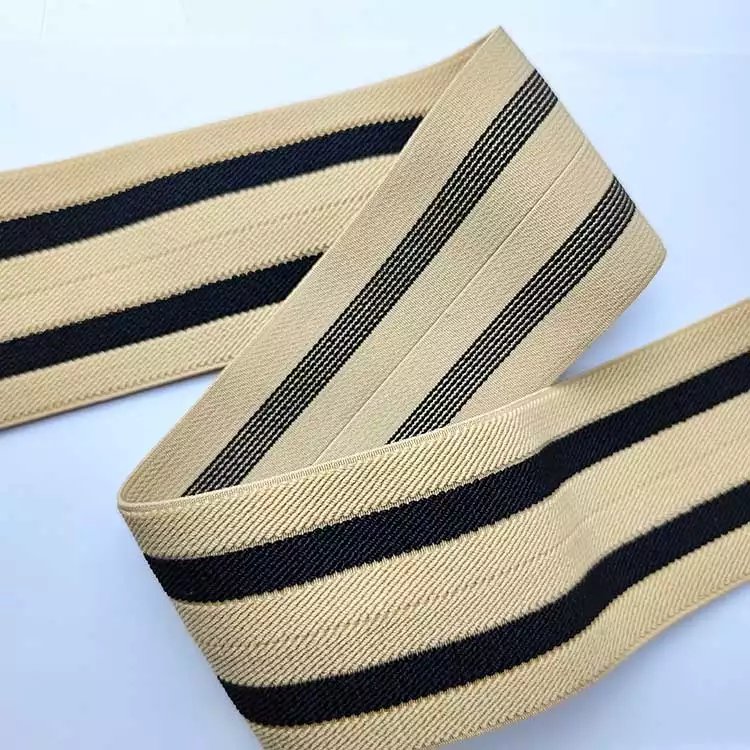 GEB074 Color Stripe Foldable Thickened High Strength Elastic Rubber Band for Gym Elastic Band Rope