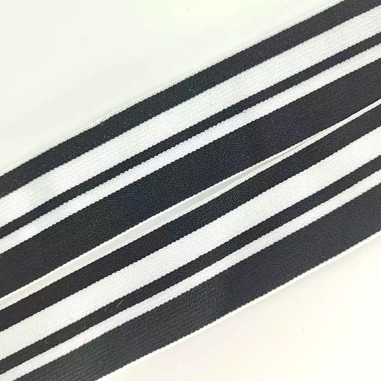 GEB048 Custom Elastic Edge Band Stripe Elastic Waistband Fancy Jacquard Elastic Webbing for Clothing