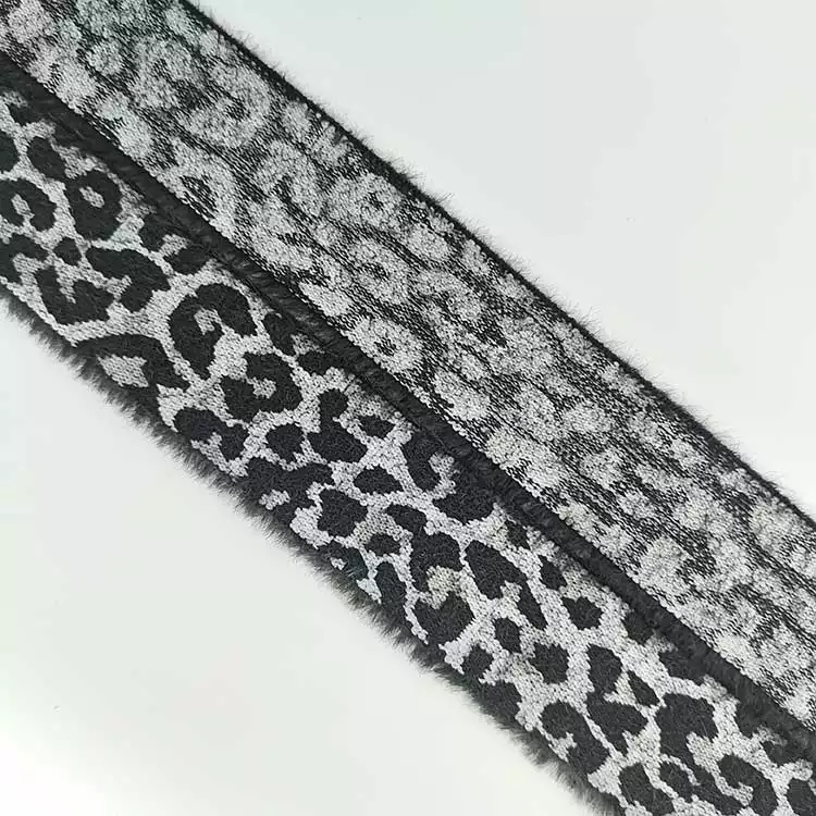 GEB135 Fluff Elastic Webbing, Pattern Elastic Web Band, Jacquard Elastic Waistband; Clothes