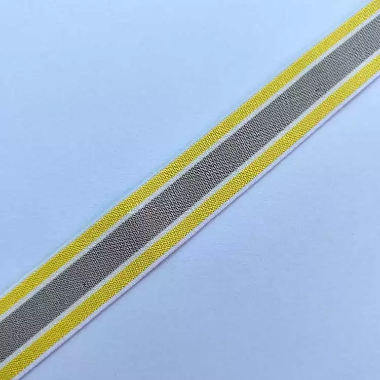 GEB235 Jacquard Elastic Webbing, Strap Elastic Web Band, Stripe Elastic Band; Hats, Garments