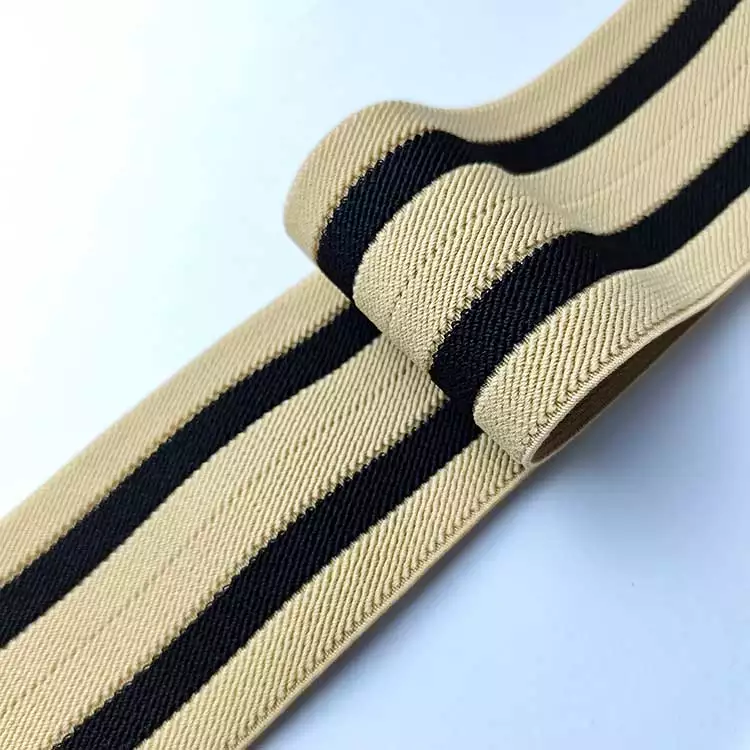 GEB074 Color Stripe Foldable Thickened High Strength Elastic Rubber Band for Gym Elastic Band Rope