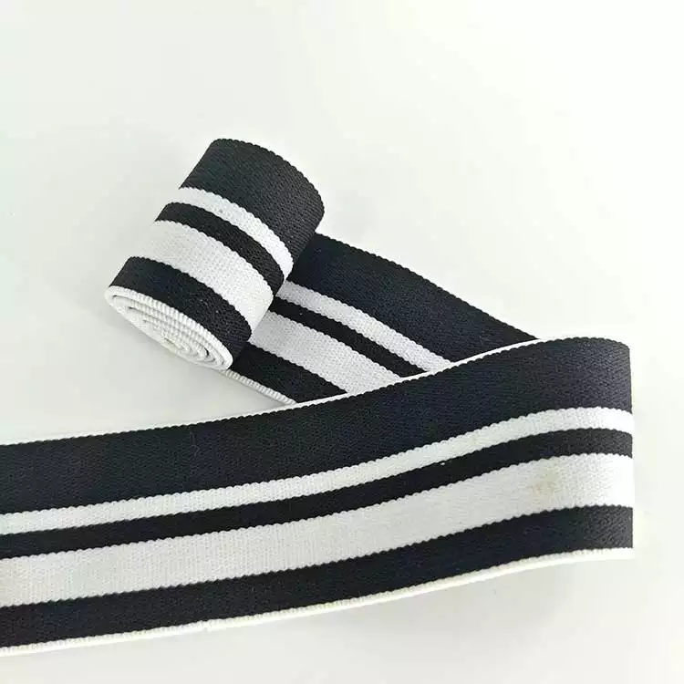 GEB048 Custom Elastic Edge Band Stripe Elastic Waistband Fancy Jacquard Elastic Webbing for Clothing