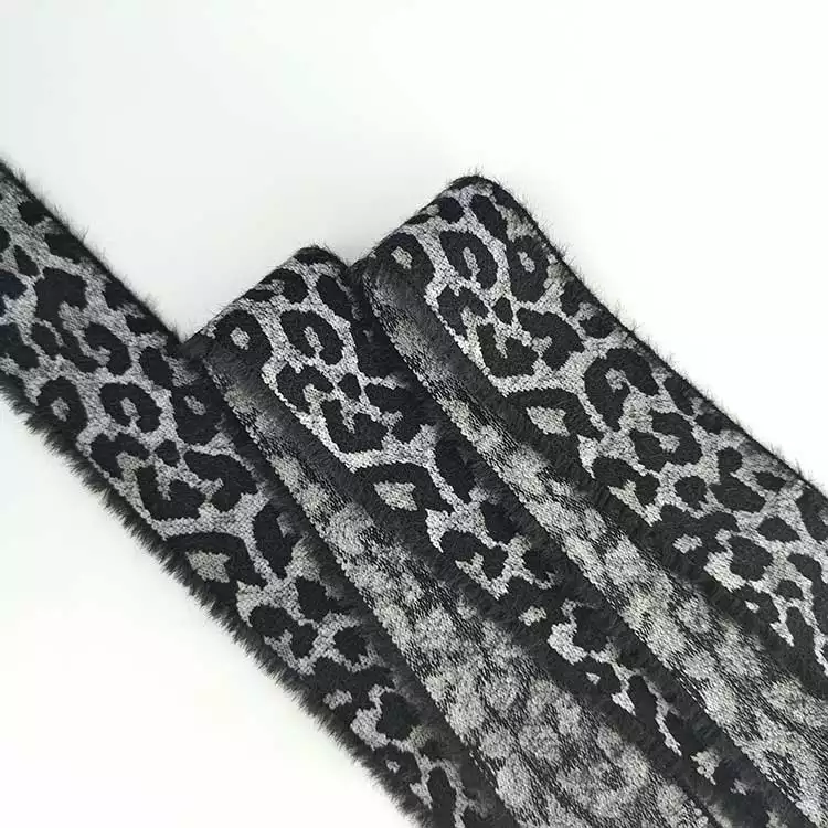 GEB135 Fluff Elastic Webbing, Pattern Elastic Web Band, Jacquard Elastic Waistband; Clothes