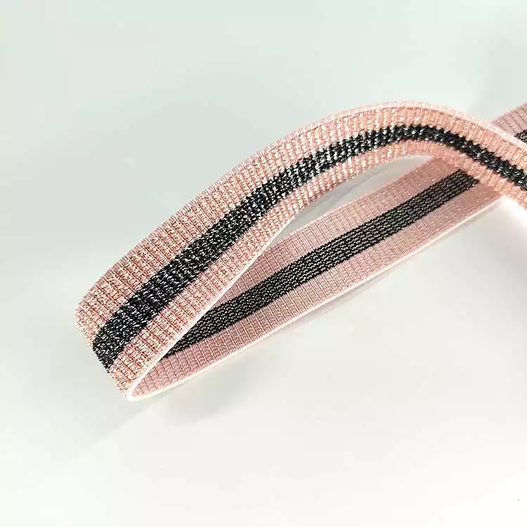 GEB097 Braided Stretch Edge Band, Elastic Knitted Ribbon, Color Elastic Braid Band; Garments