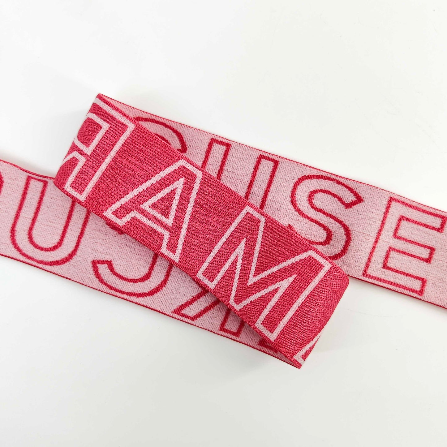 FZ-128 Red Stroke Letters Garments Elastic Band