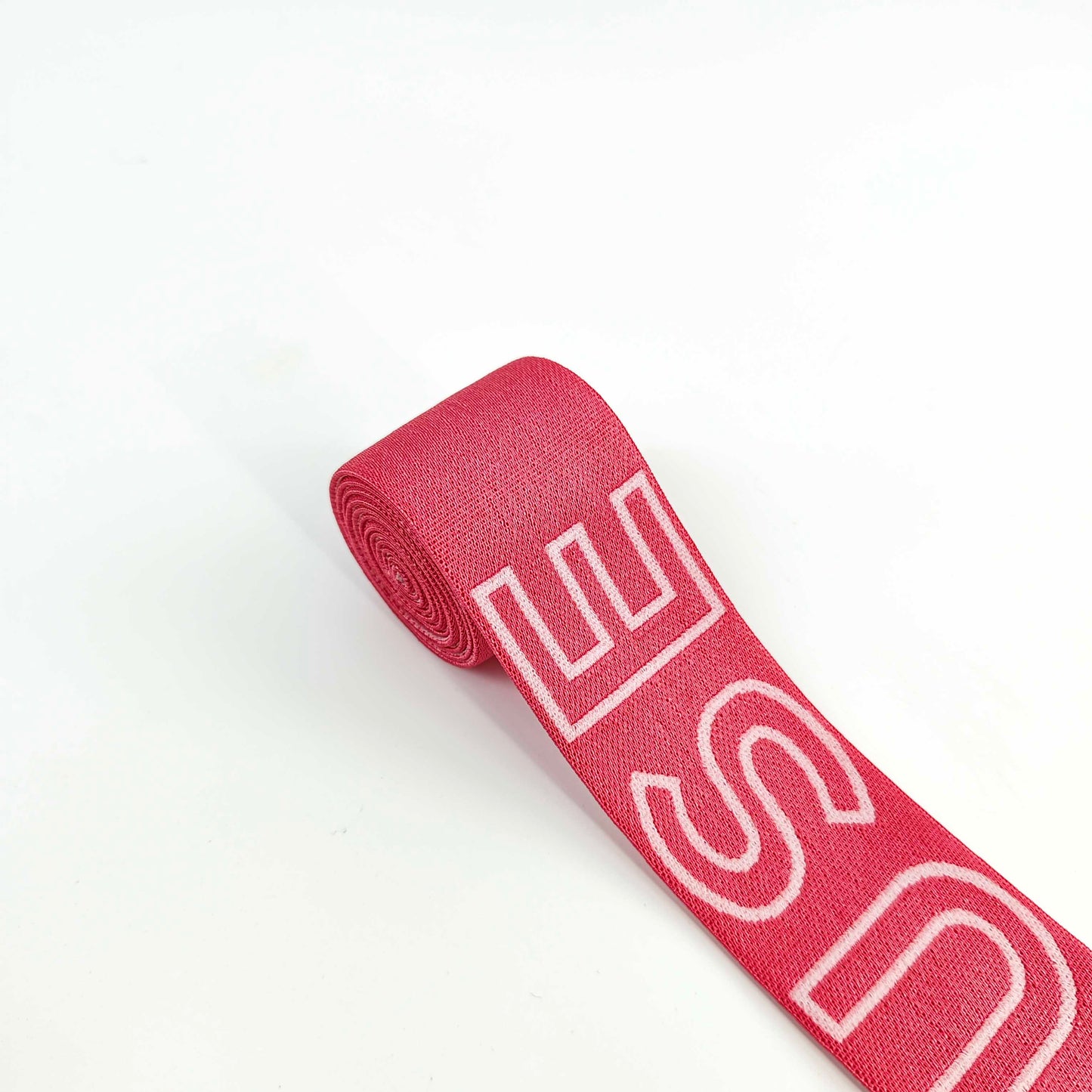 FZ-128 Red Stroke Letters Garments Elastic Band