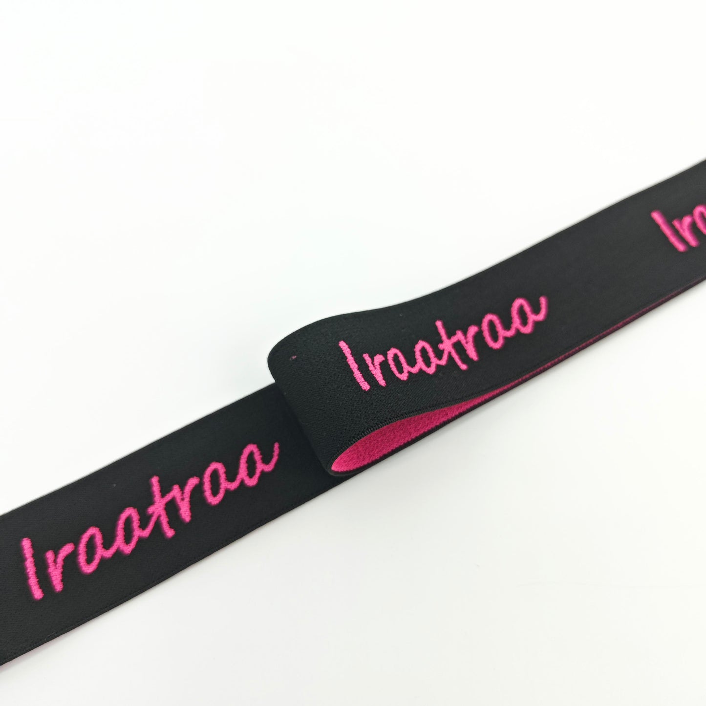 FZ-134 Black Pink Letters Elastic Band